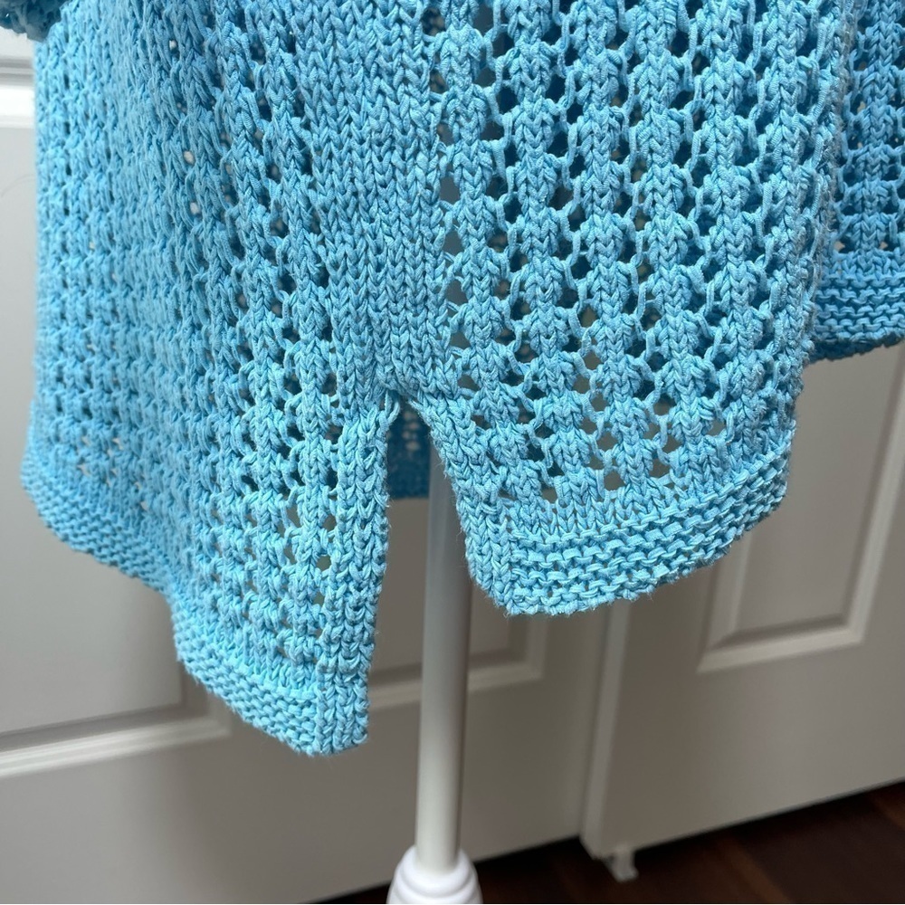 J. Jill Two-Piece Crochet Cotton Sweater and Tank Set - Picture 5 of 16